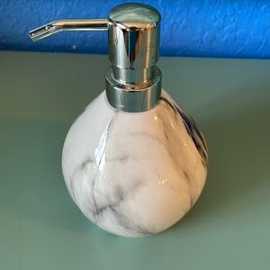 Faux Light Grey Marble Soap Dispenser